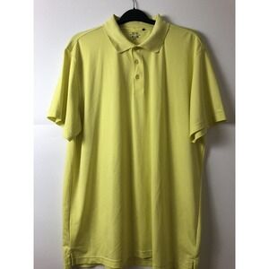 Snake Eyes Shirt Mens Big Talk Size 2X/TTG Solid Yellow Dry 18 Golf Polo Shirt